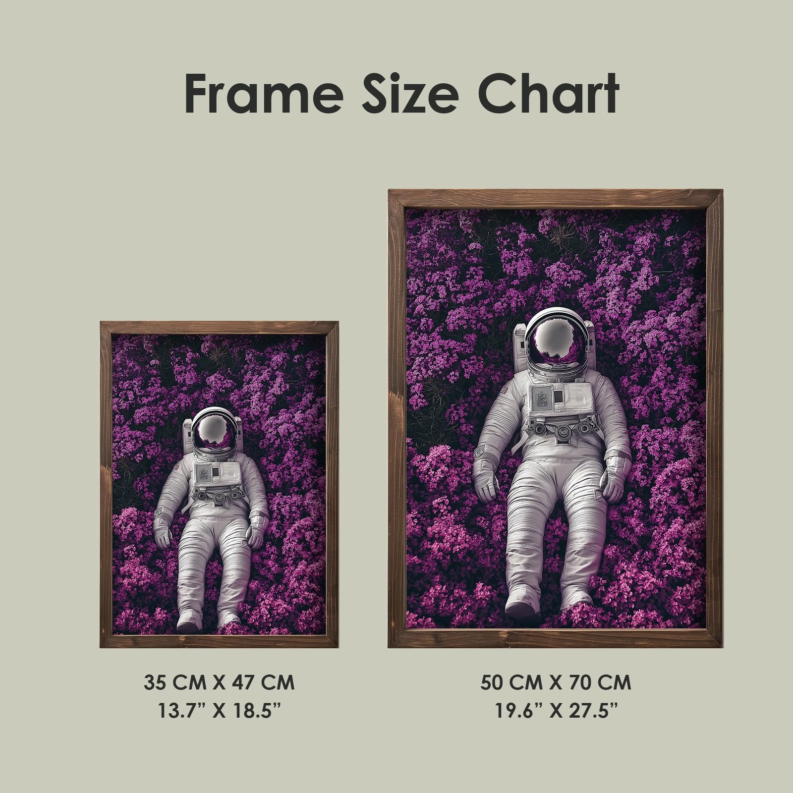 Pikturë dekorative me kornizë MDF, Wallity, TUN003-XL, shumëngjyrëshe, 50x70x3.5cm