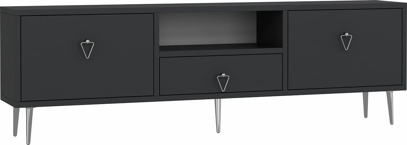 Komodë TV Skye Decor, anthracite, silver, 1306-DROP-1