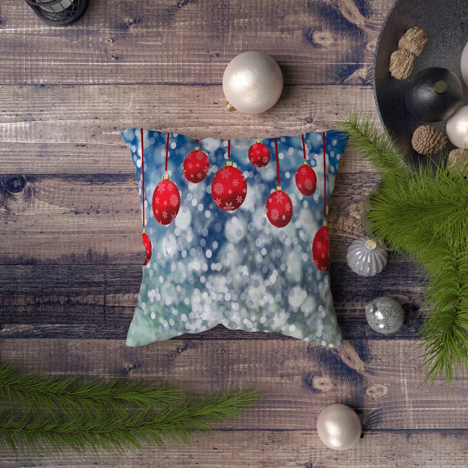 Jastëk dekorativ Aberto Design, NYXMAS026, shumëngjyrësh, 43x43cm