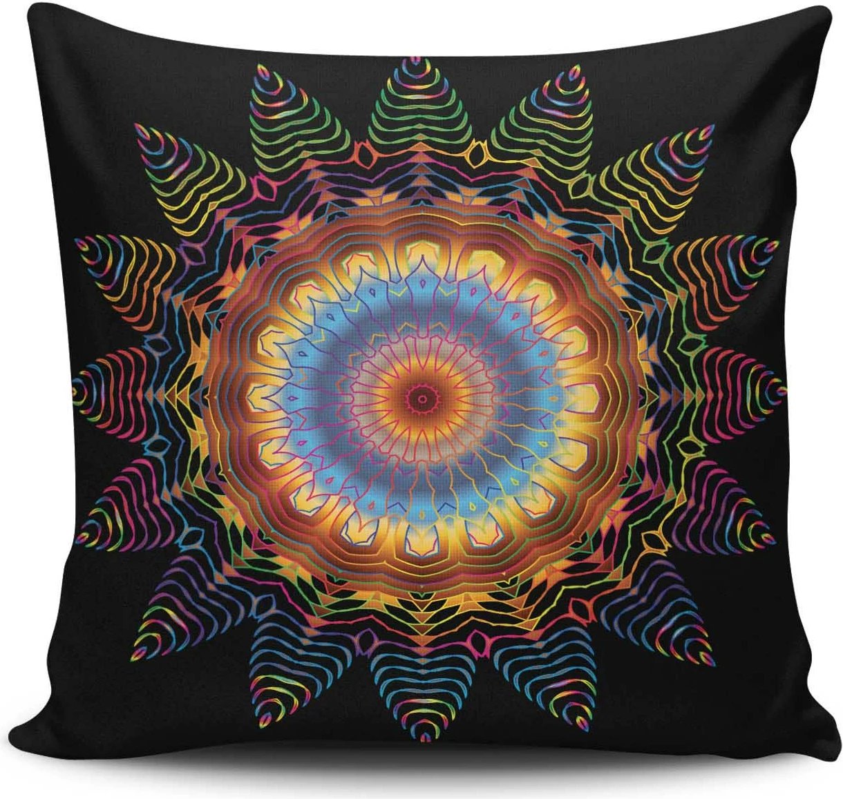 Jastëk dekorativ Aberto Design, MANDALA-32, shumëngjyrësh, 43x43cm