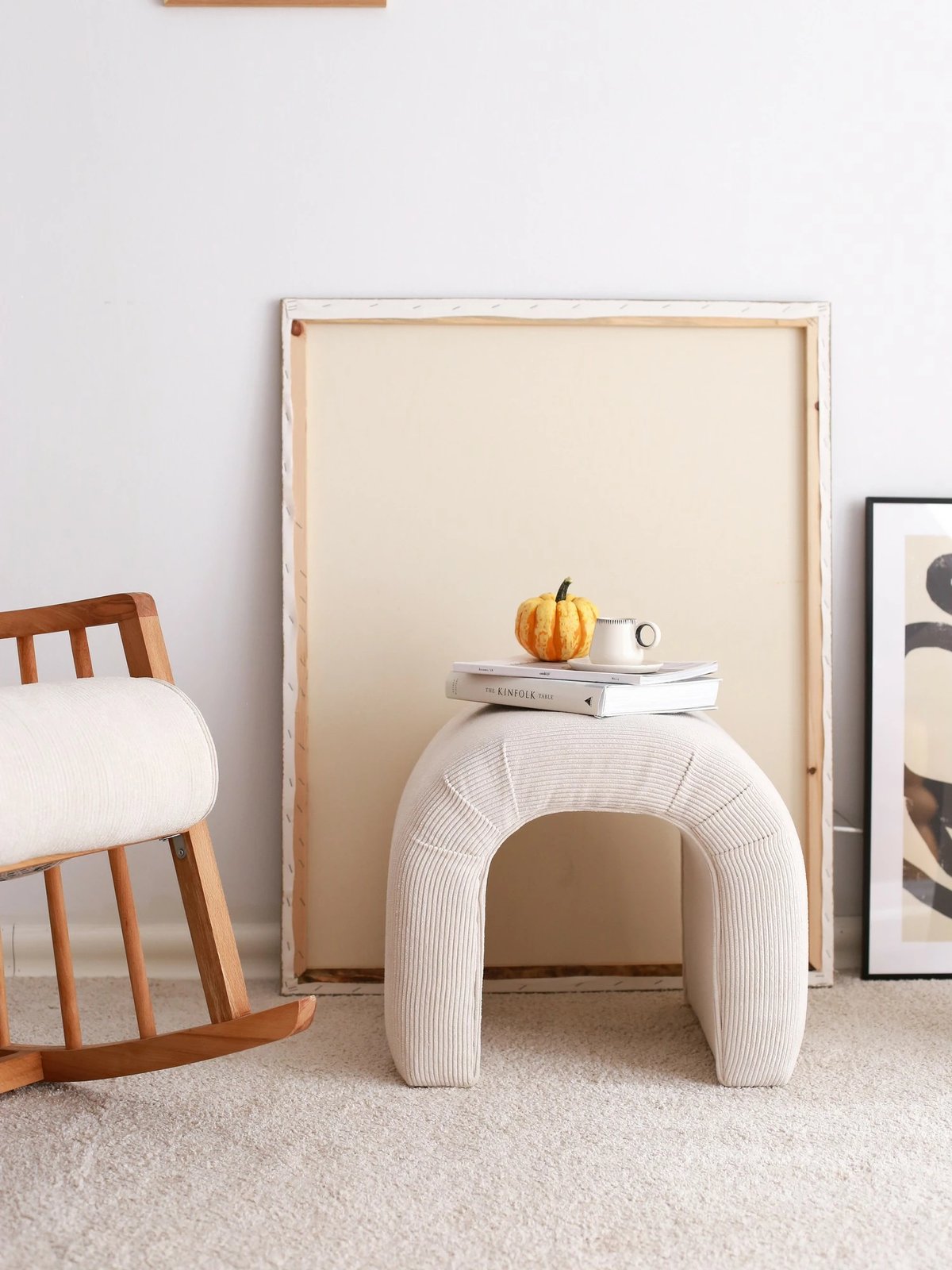 Puf Atelier del Sofa, fitilli, i bardhë