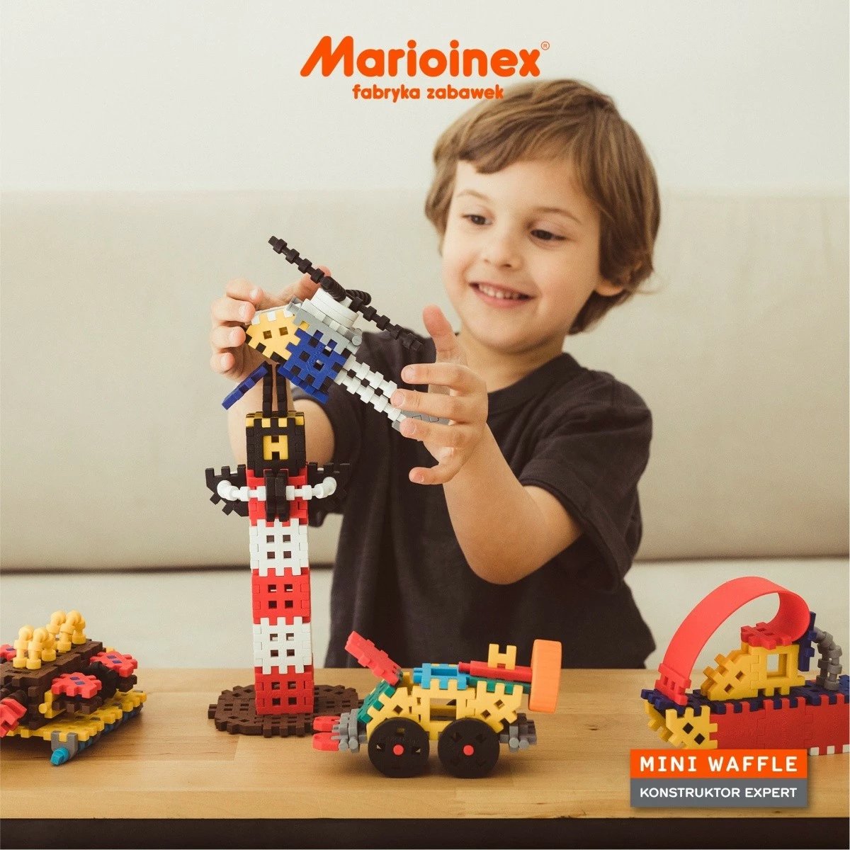 Set ndërtimi Marioinex Mini Waffle Constructor Expert, 501 pjesë, plastikë, për fëmijë