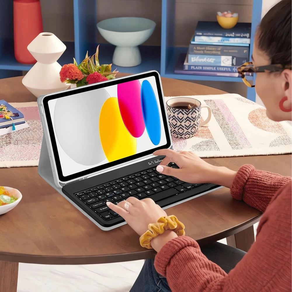 Mbështjellës me tastierë Tech-Protect SC Pen për iPad 10.9" (10 gen.) / 11" (11 gen.), Gri