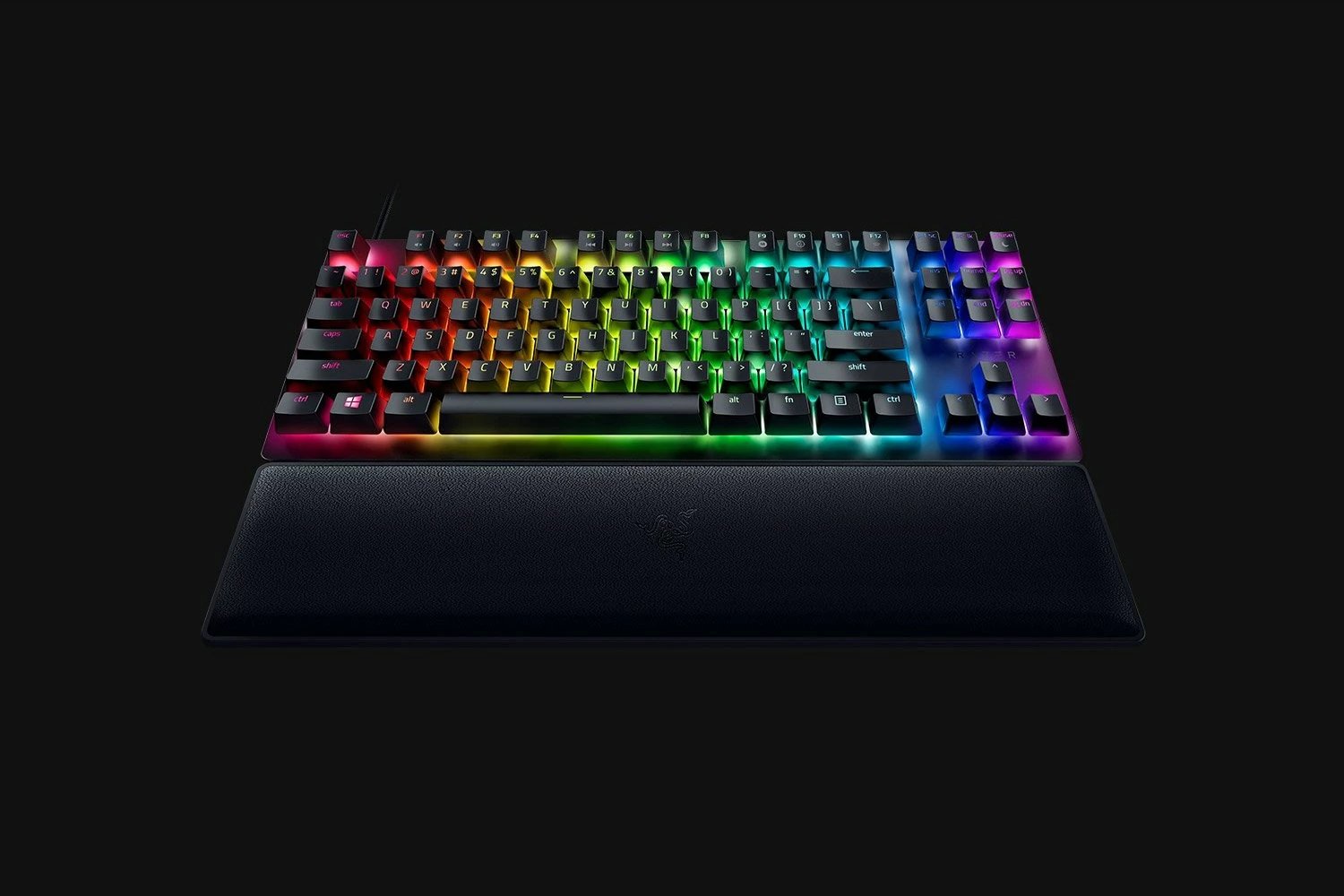 Tastierë mekanike Razer Huntsman V2 TKL, RGB, USB, QWERTZ, e zezë