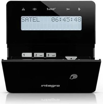 Tastierë wireless SATEL INT-KWRL2-B, e zezë