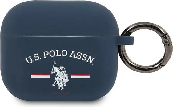 Mbështjellës U.S. Polo Assn. për AirPods 3, silikon, navy blue