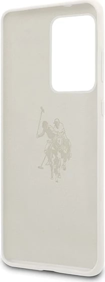 Mbështjellës U.S. Polo Assn. Silicone për Samsung Galaxy S20 Ultra, Bardhë