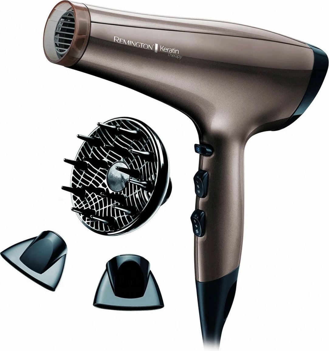 Tharëse flokësh Remington Keratin Protect AC8002, 2200W, Kafe/Gri