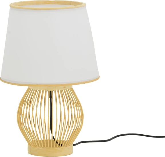 Llambë tavoline Tabel Inart E27 bambu ngjyrë natyrale D26χ39cm