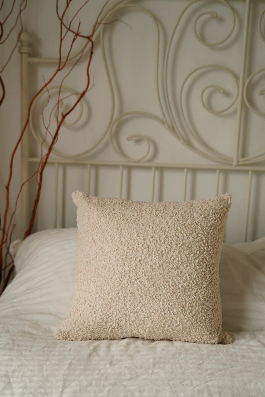 Jastëk mbulesë, Teddy, bezhë, Evila Originals, 43x43cm