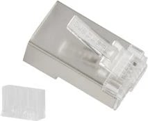 Konektorët e telit Lanberg PLS-6000, RJ-45, Ngjyrë çeliku inox dhe transparent