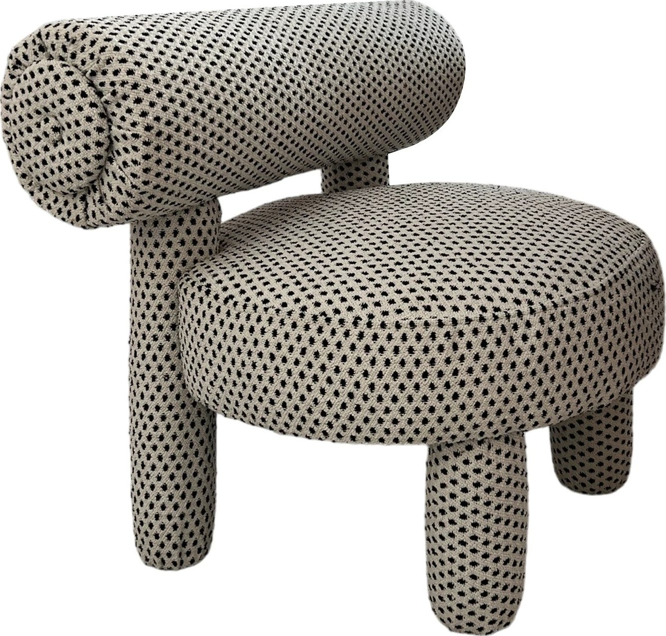 Karrige krahu Atelier del Sofa, Dino - Puantiye, e zezë dhe e bardhë
