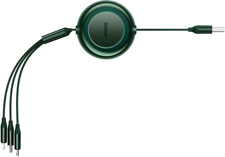 Kabllo 3-në-1 Baseus Bright Mirror 2, 1.1m, USB në Micro USB/USB-C/Lightning, e gjelbër Kabllo 3-në-1 Baseus Bright Mirror 2, 1.1m, USB në Micro USB/USB-C/Lightning, e gjelbër