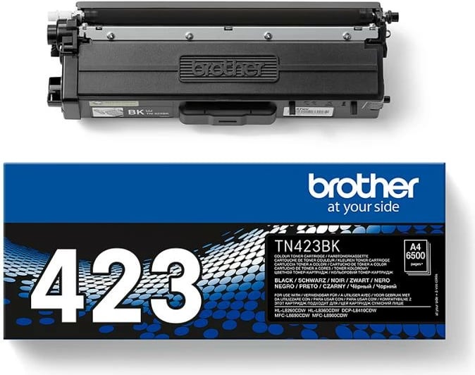Toner, Brother TN-423BK, rendiment 6.5k faqe, e zezë