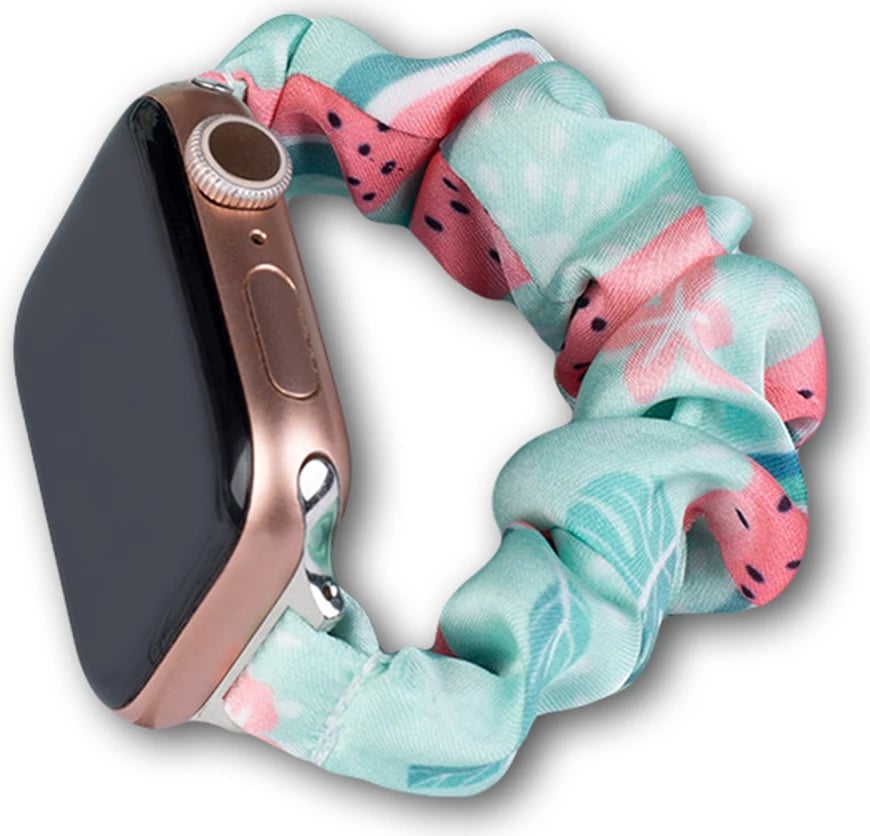 Rrip tekstili për Apple Watch Hurtel, elastik, model shalqiri, Blu Rrip tekstili për Apple Watch Hurtel, elastik, model shalqiri, Blu