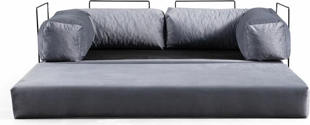 Divan-krevat 2 vende, Atelier del Sofa, Via Con, gri e çelët