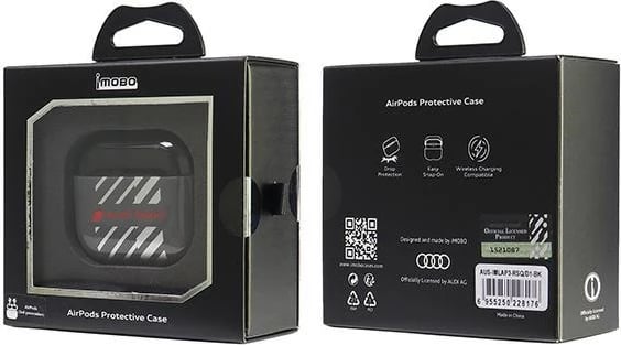 Mbështjellës Audi IML Sport për AirPods 3, i zi