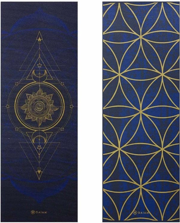Joga mat Gaiam Sun and Moon, për femra dhe meshkuj, dyanshëm