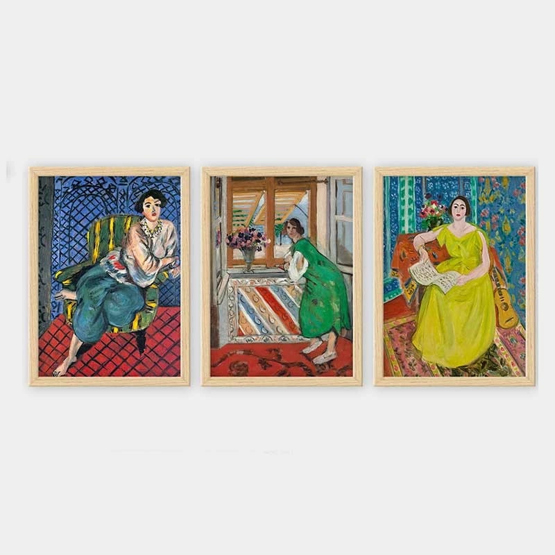 Pikturë dekorative me kornizë (3 copë), Wallity, 3NTC_UN895327_3545