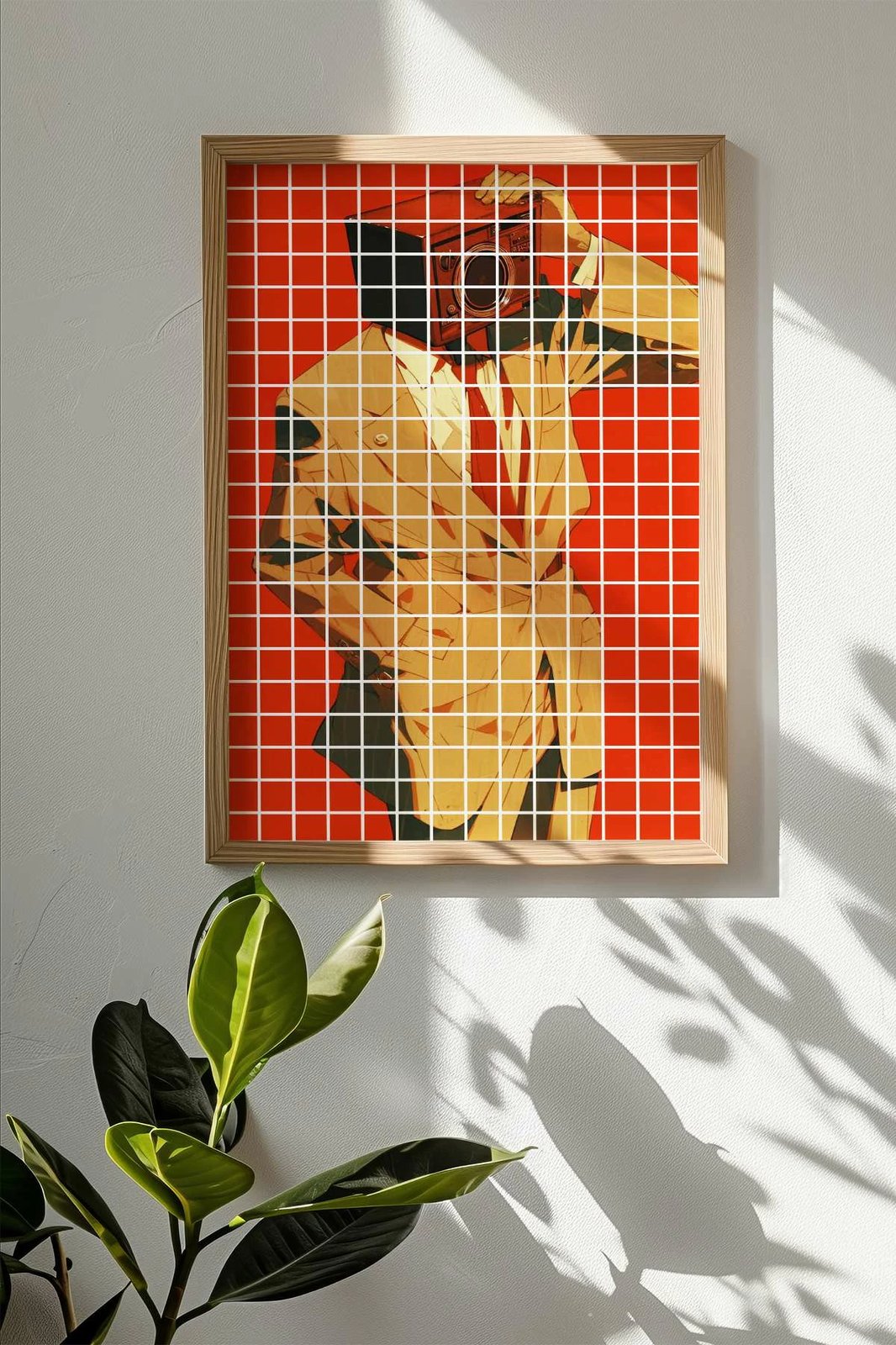 Pikturë dekorative me kornizë, shumëngjyrëshe, Popkare22, 33x48cm