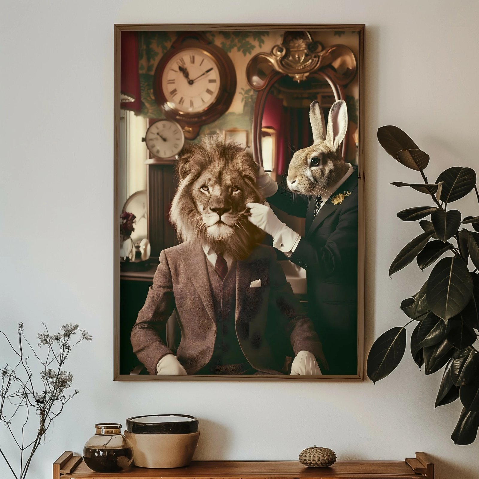 Pikturë dekorative me kornizë MDF, shumëngjyrëshe, GE051-L