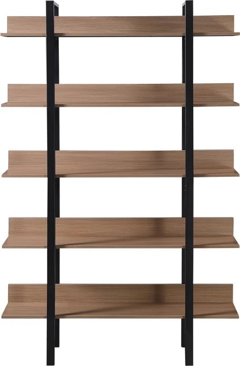 Raft librash Boderta, ngjyrë sonoma-e zezë, 120x30x190cm