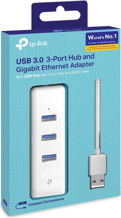 Port replikator laptop TP-LINK UE330, USB 3.0, i bardhë