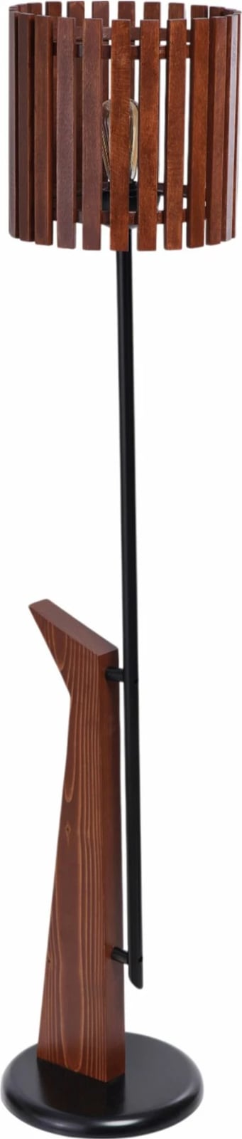 Llambë dyshemeje Opviq, ngjyrë arre dhe e zezë, 8956-5