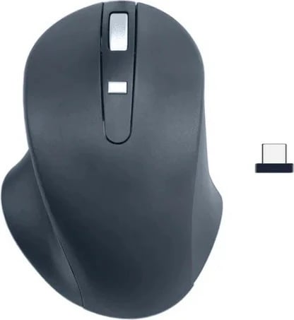 Maus wireless, Matias M20DCBB, Bluetooth dhe USB-C, 1600 DPI, 4 butona, i djathtë, i rikarikueshëm, zi