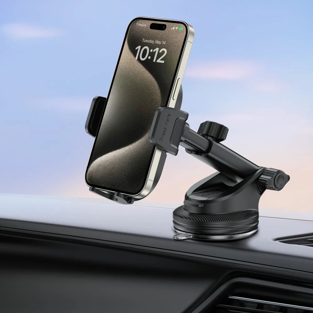 Mbajtës për celular Tech-Protect V8, universal, për veturë, i zi Mbajtës për celular Tech-Protect V8, universal, për veturë, i zi