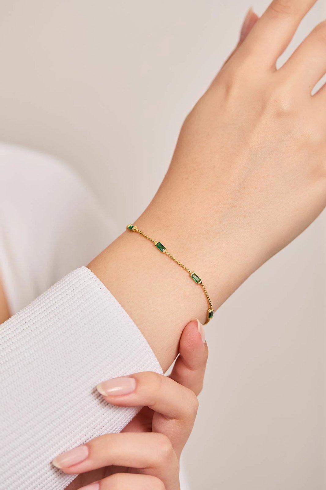 Byzylyk argjendi, ngjyrë e gjelbër, Jumeon, TFNY65216Yesil