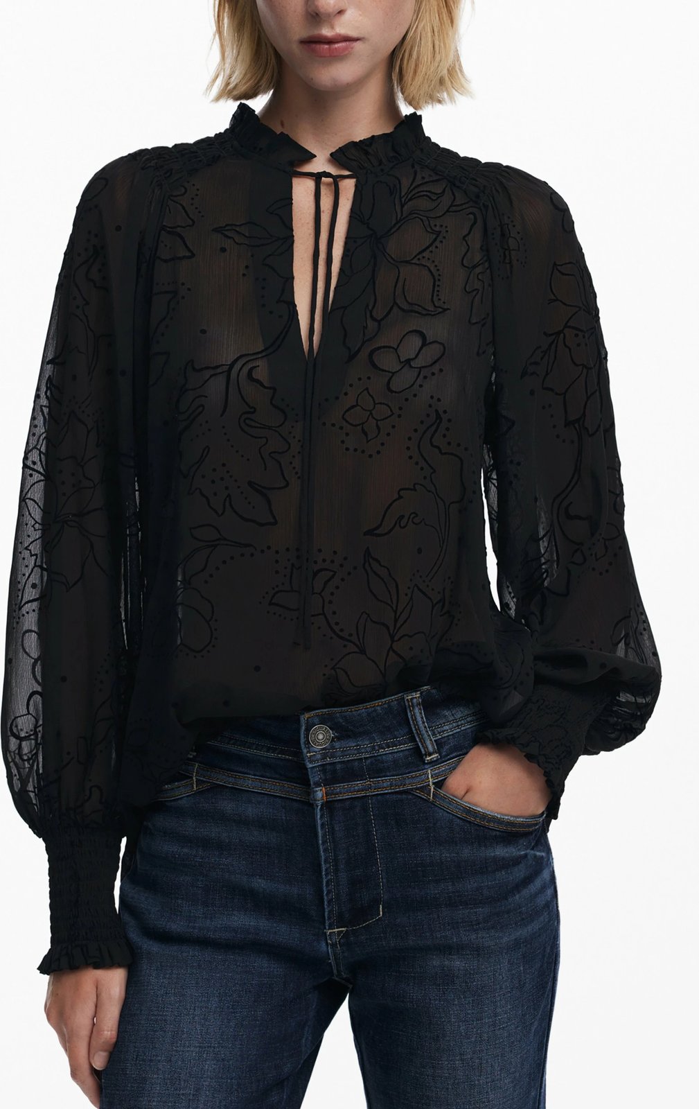 Bluzë Desigual femra, e zezë