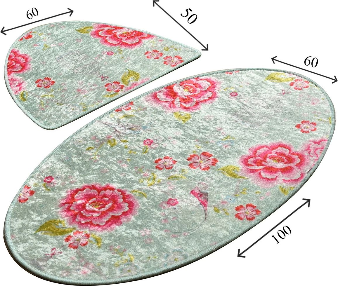 Set tapetash banjoje, dy copë, Mijölnir Lara, shumëngjyrëshe, ovale