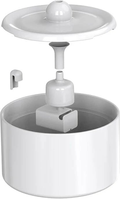 Burim uji qeramik për kafshë PetWant W5, 2L, i bardhë