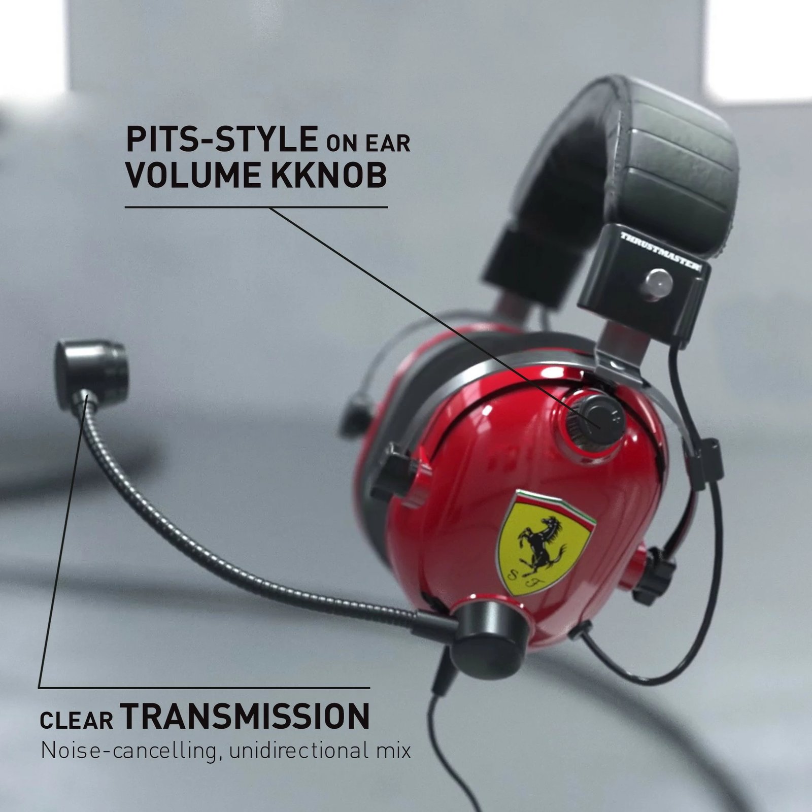 Kufje gaming Thrustmaster T-Racing Scuderia Ferrari DTS, me mikrofon, me kabllo, e kuqe
