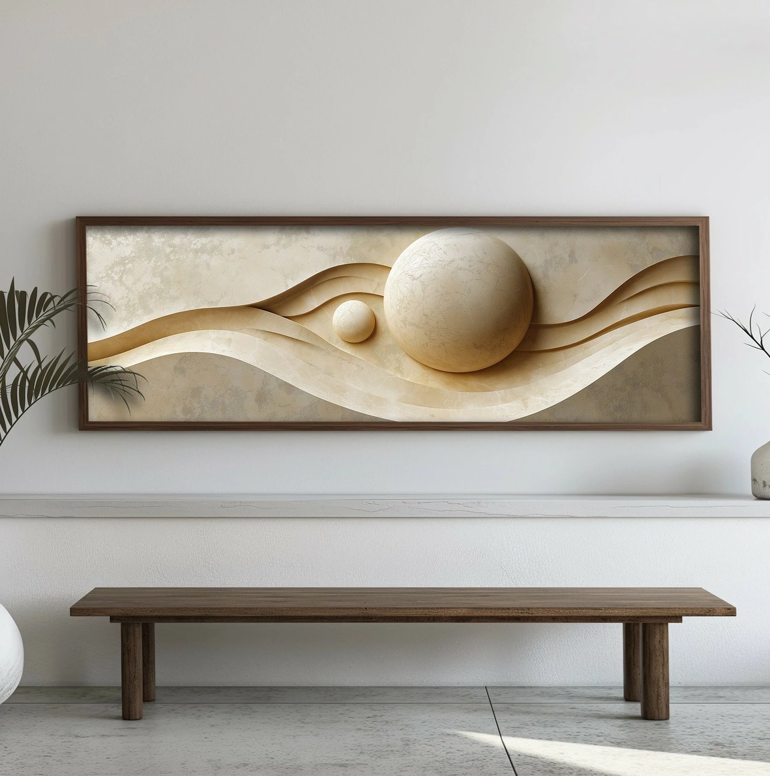 Pikturë dekorative me kornizë, MDF, Wallity, EMR065, shumëngjyrëshe