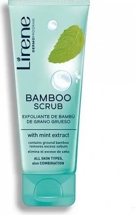 Xhel për fytyrë Bamboo Scrub With Mint Lirene, 75 ml