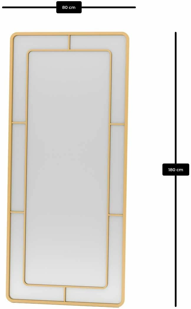 Pasqyrë e gjatë, ngjyrë ari, Skye Decor, 80x180cm