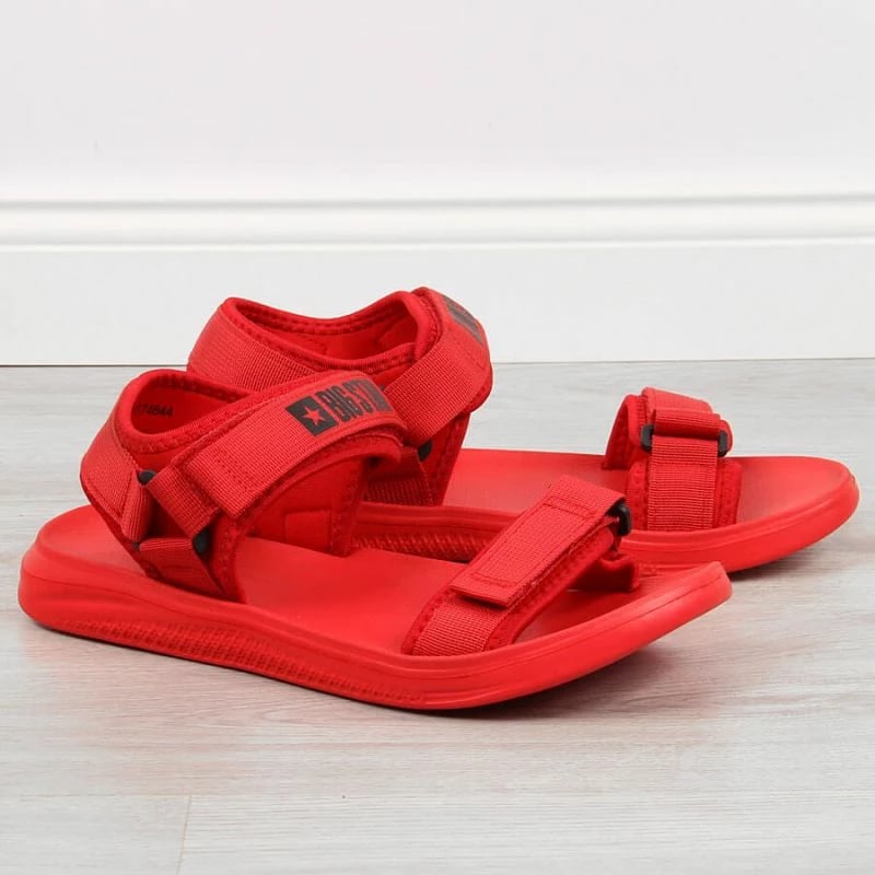 Sandale për femra Big Star, të kuqe