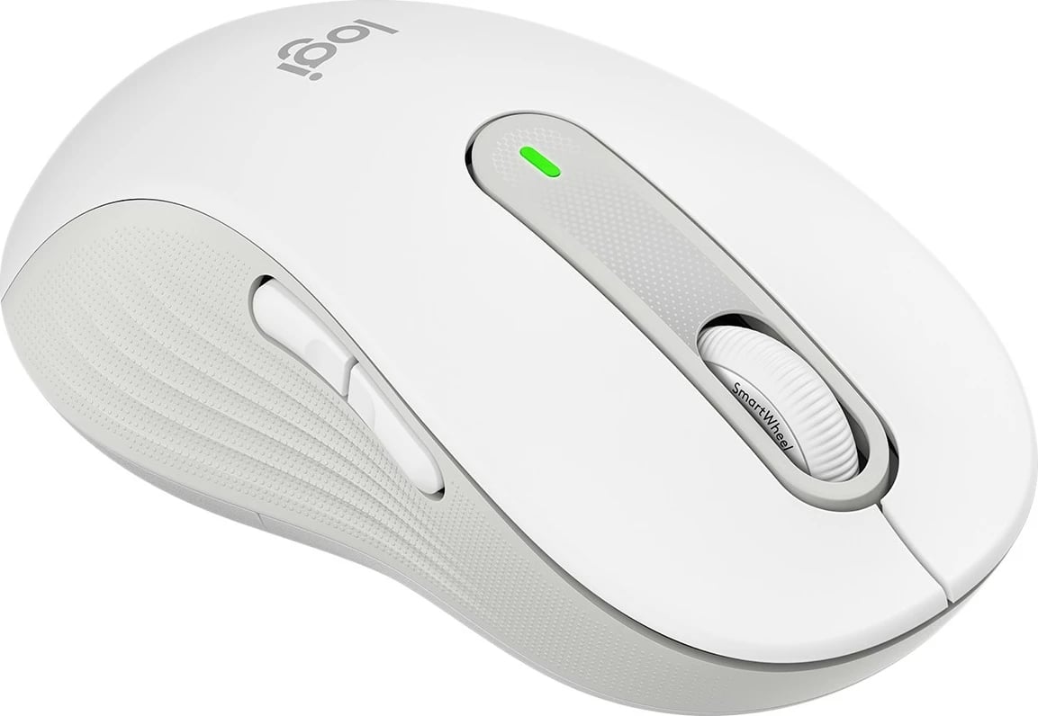 Maus Logitech Signature M650 L wireless, i bardhë, për dorë të majtë, 4000 DPI
