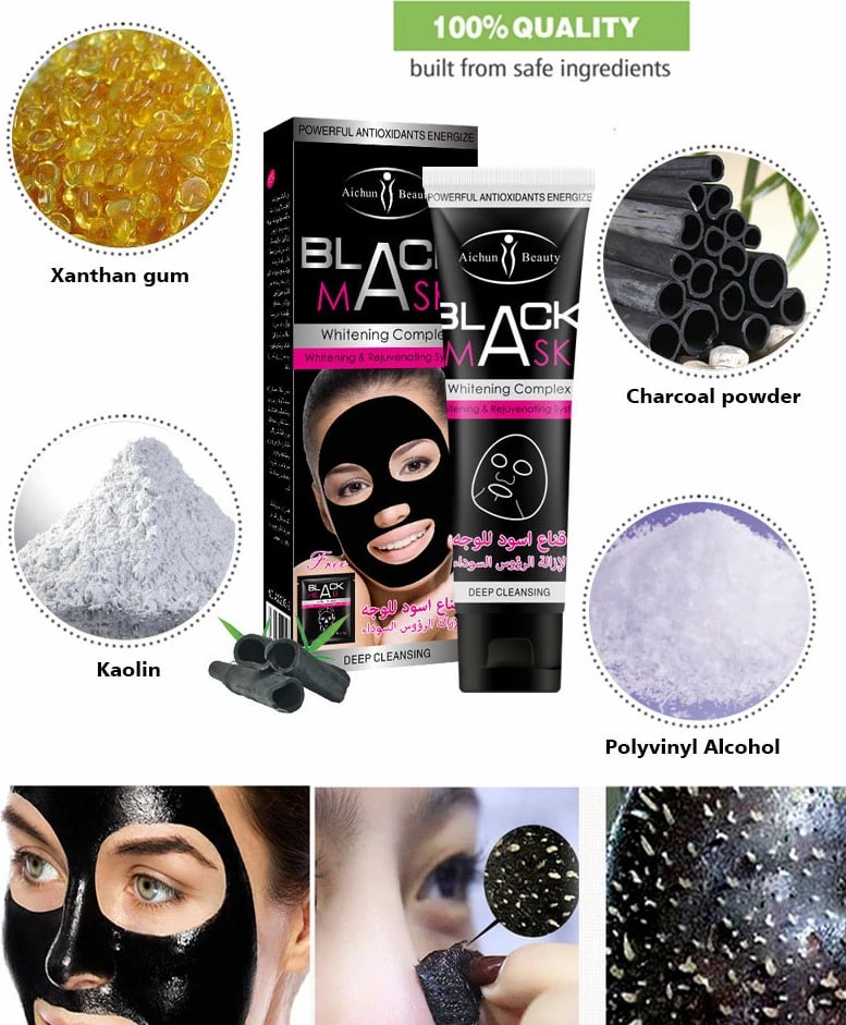Maskë e zezë për pastrimin e lëkurës Aichun Beauty AC203-2, 1 x 120ml