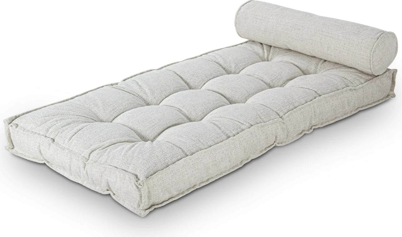 Jastëk për divan Atelier del Sofa, buklet, i bardhë