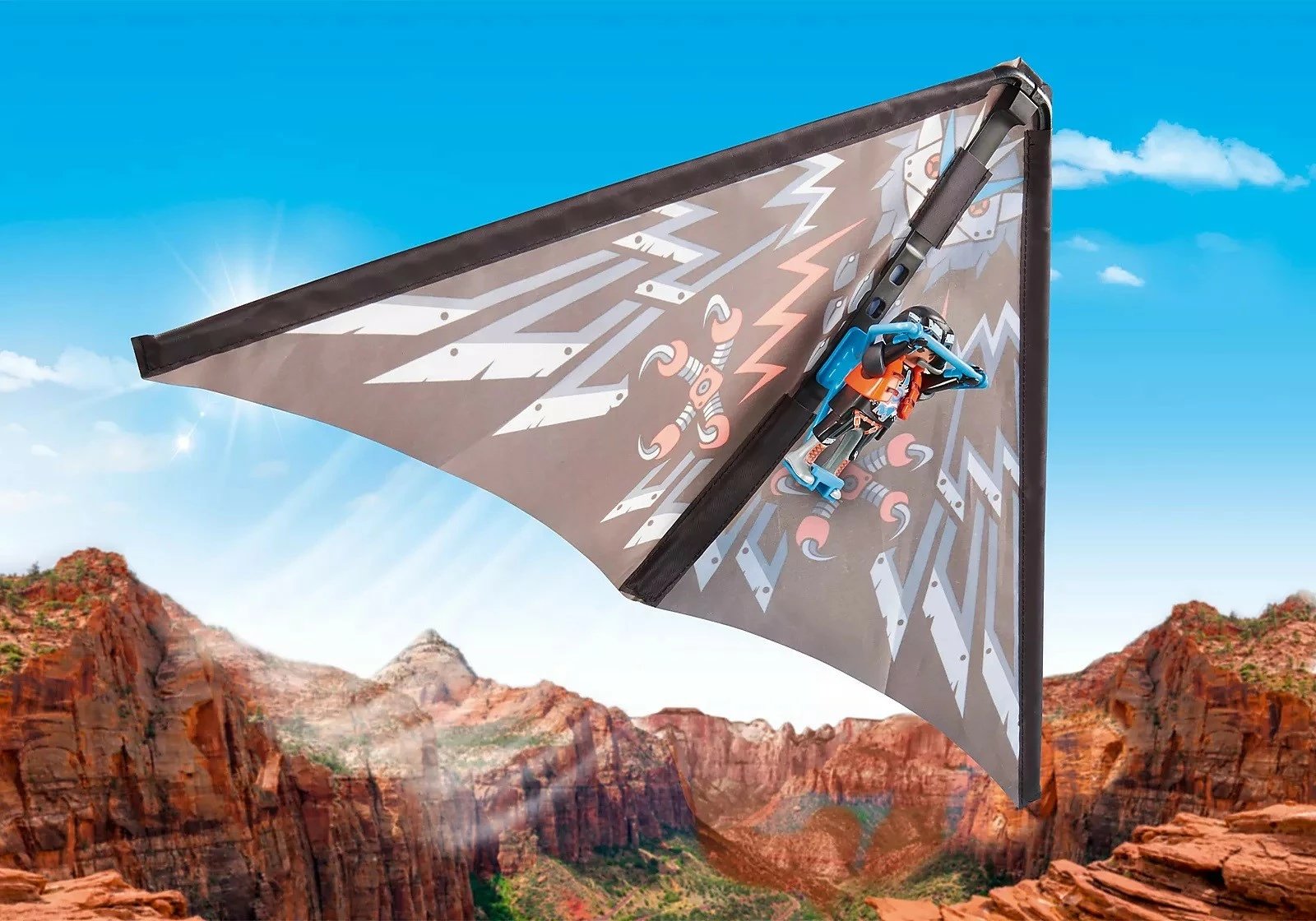 Set lodrash Playmobil Sports & Action 71079, Paraglajder, plastikë, 10 pjesë