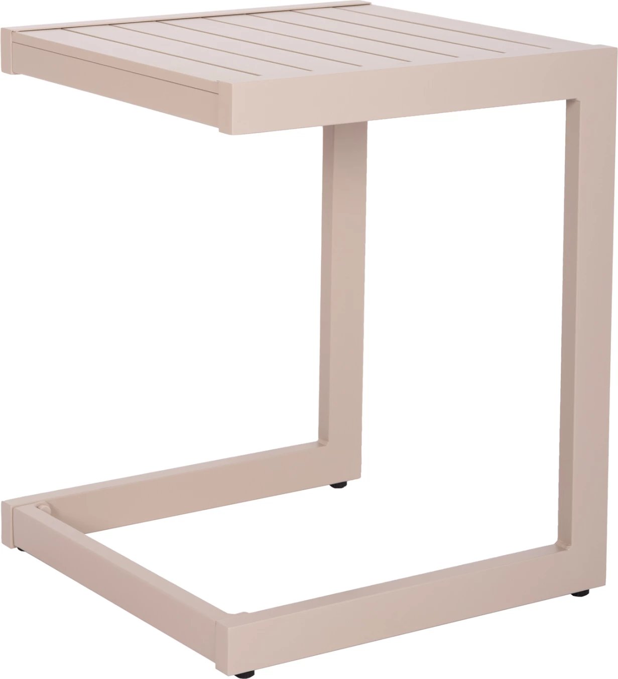 Tavolinë anësore për shezlong, alumin, ngjyrë shampanjë, BELLING FH6274.04, 42x43x53cm