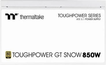 Kasë energjie Thermaltake ToughPower GT 850W Gold Modular ATX3.1 Snow, e bardhë