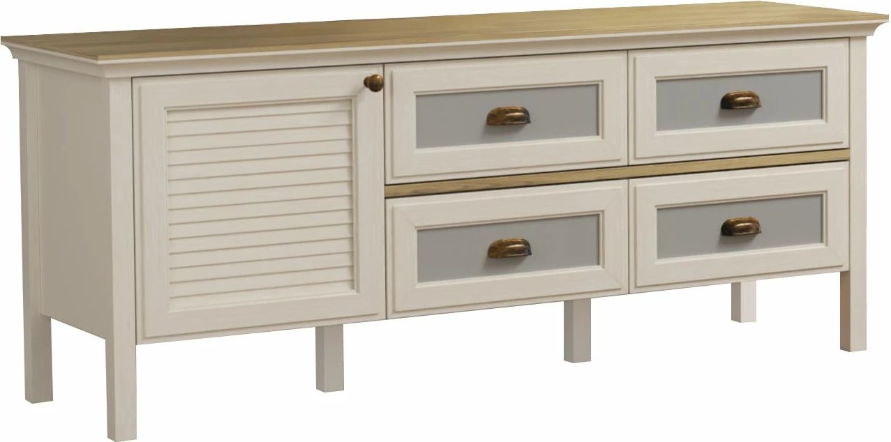 Komodë TV Skye Decor, FRN-21012, krem, lis, gri