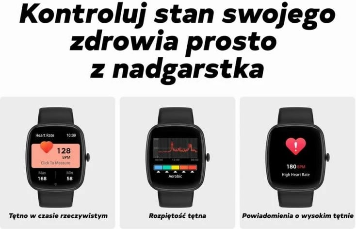Smartwatch për femra Gravity, e zezë