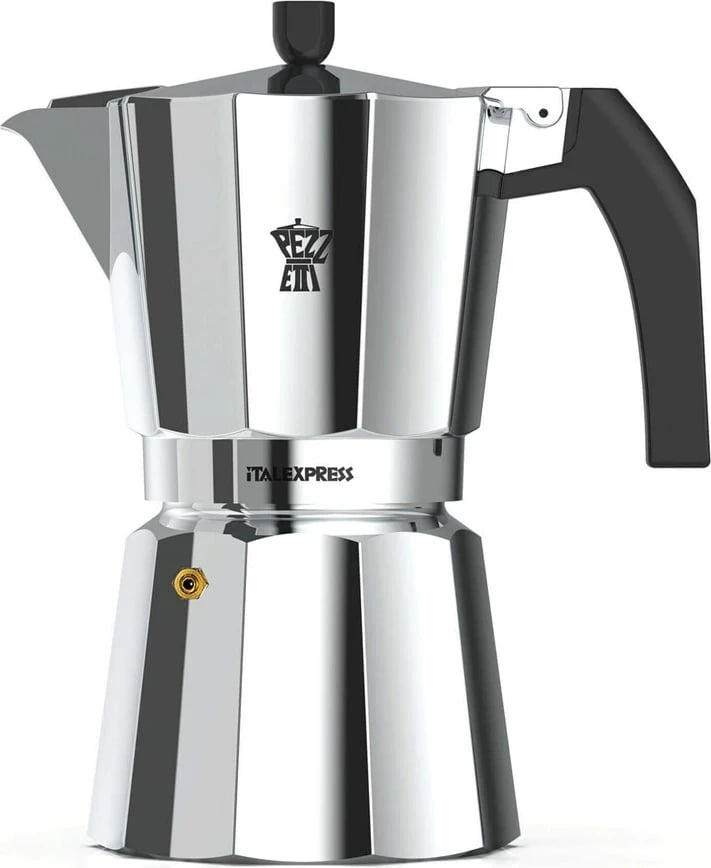 Moka pot Pezzetti Italexpress, 0.45L, alumin, e zezë