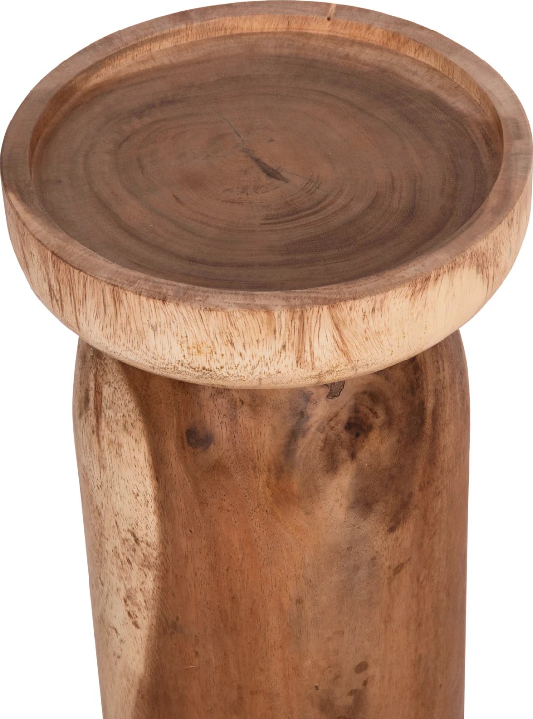 Tavolinë anësore LOKI, dru suar i fortë, ngjyrë natyrale, FH9899.11, 30x50cm