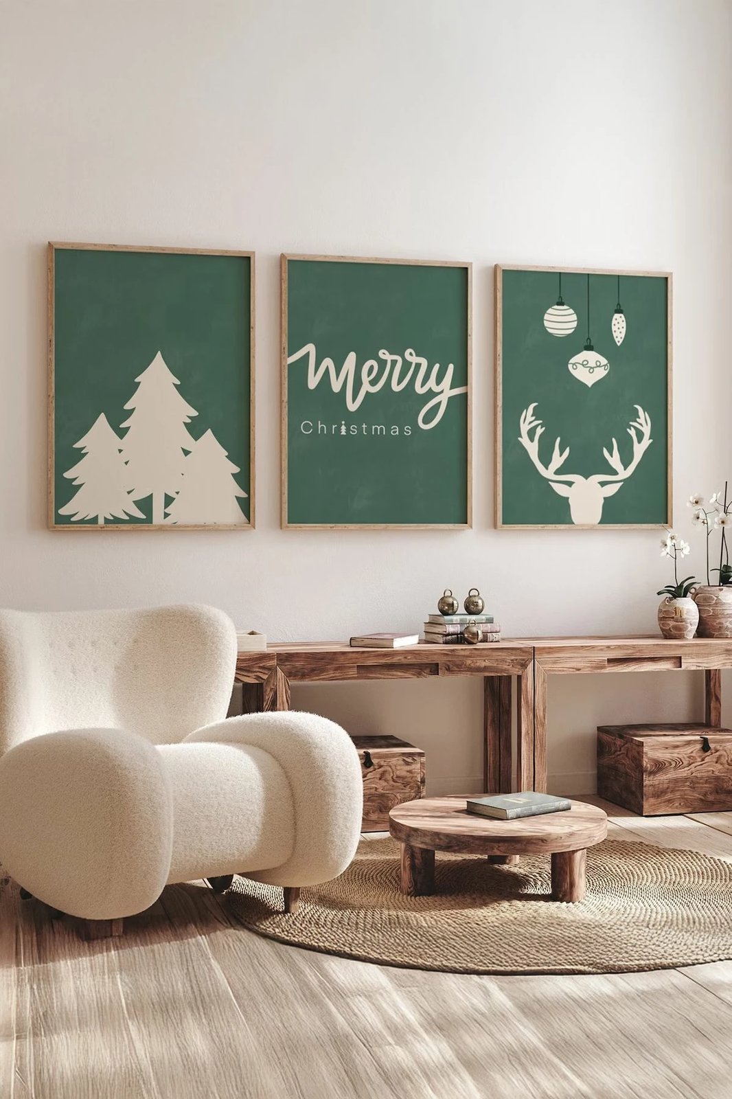 Piktura dekorative me kornizë (3 copë), Wallity, Nwyearmdl12